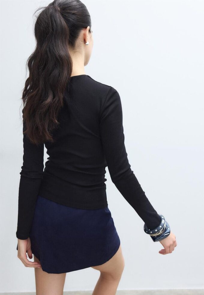 T-shirt basique à manches longues