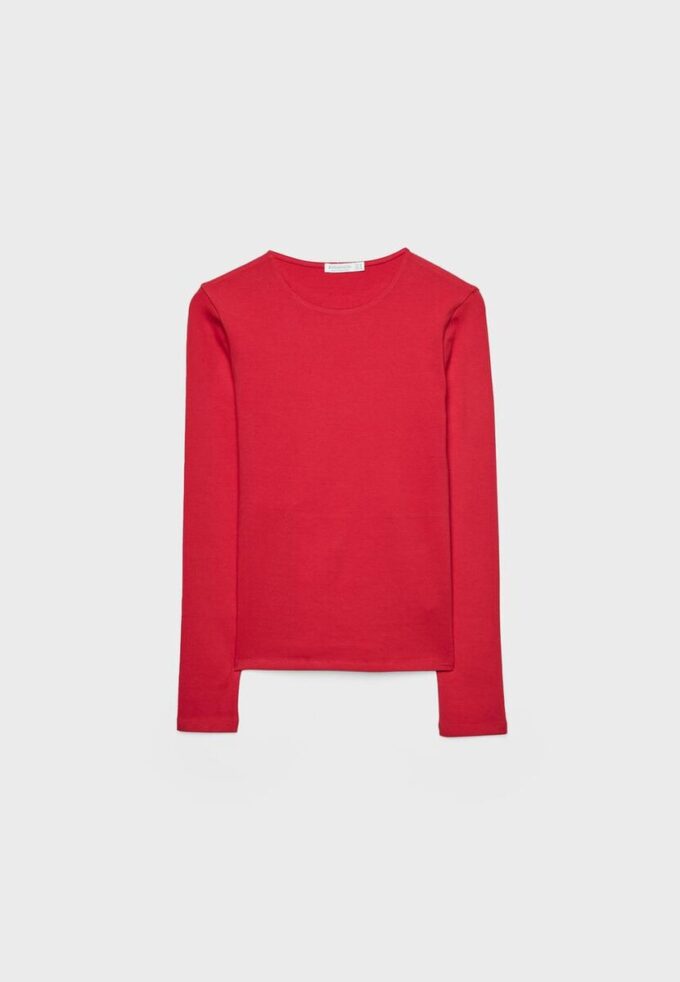 T-shirt basique à manches longues