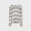 T-shirt basique à manches longues rayé