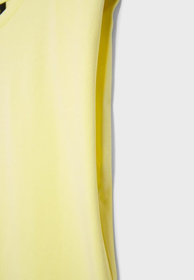 T-shirt basique à épaules rembourrées