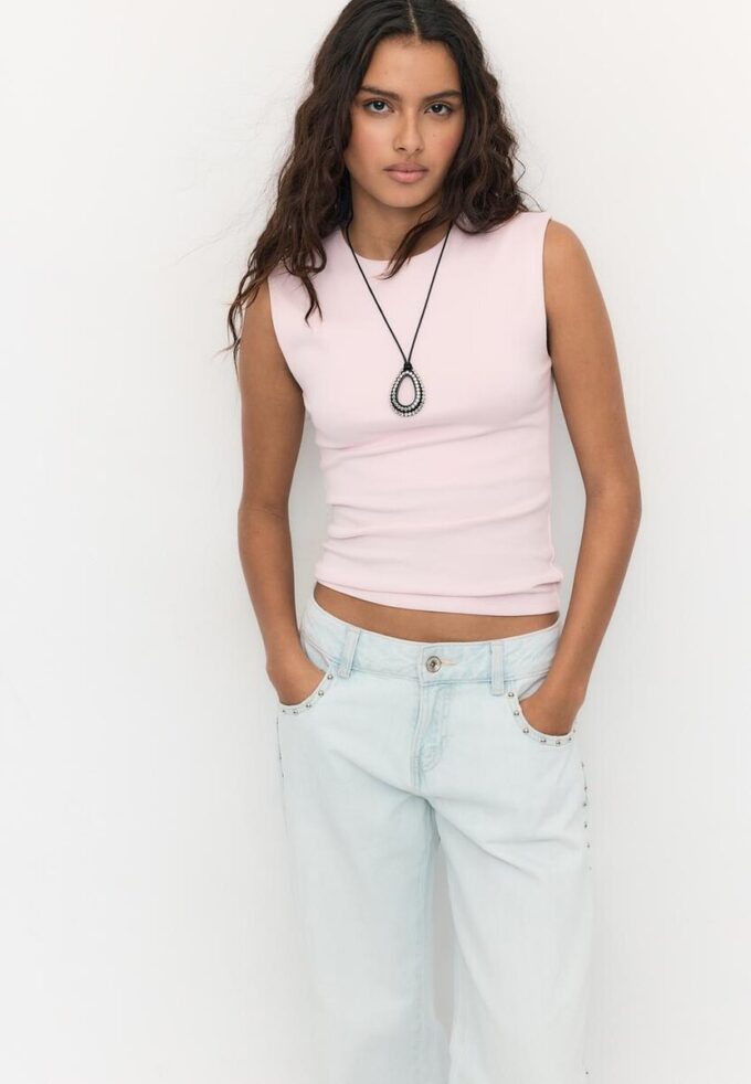 T-shirt basique sans manches T-shirt basique sans manches