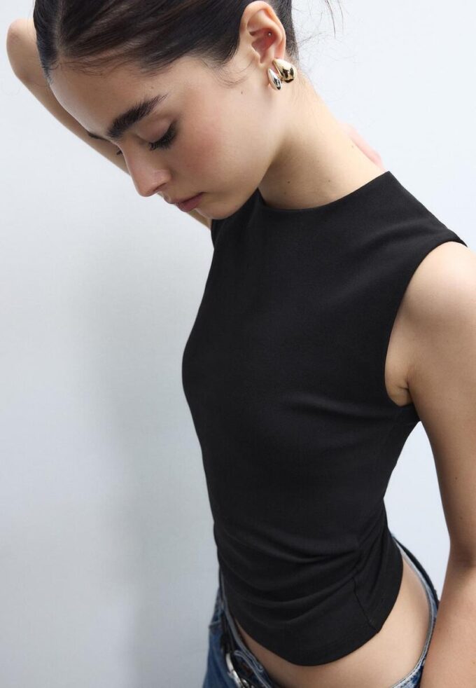 T-shirt basique sans manches