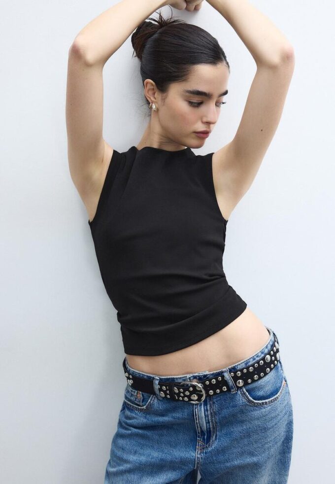 T-shirt basique sans manches