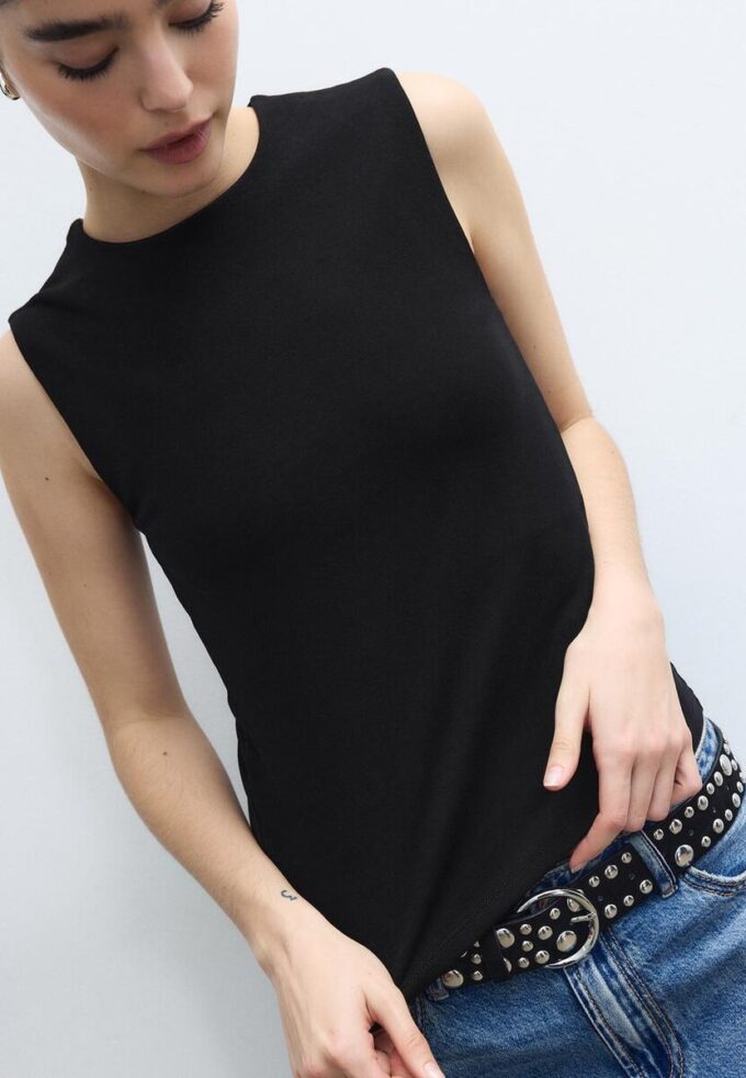 T-shirt basique sans manches