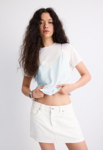 T-shirt caraco double épaisseur