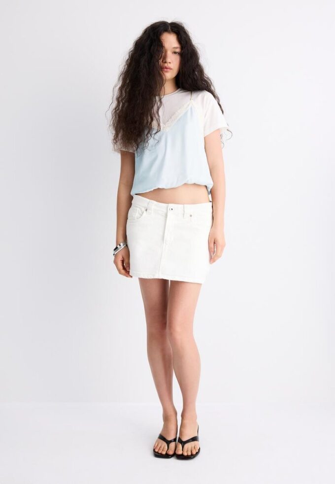 T-shirt caraco double épaisseur