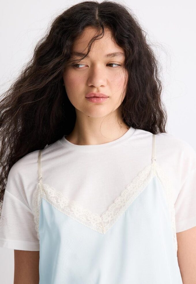 T-shirt caraco double épaisseur