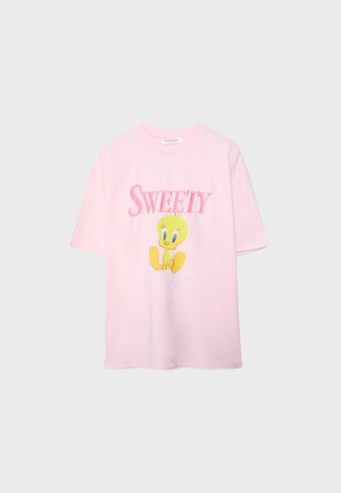 T-shirt à col rond et manches courtes Sweety