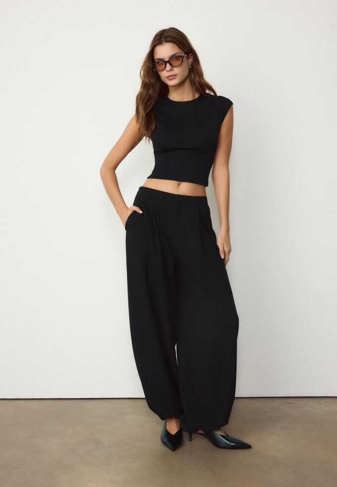 T-shirt court ajusté basique