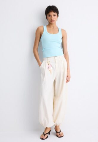 T-shirt à dos nageur côtelé