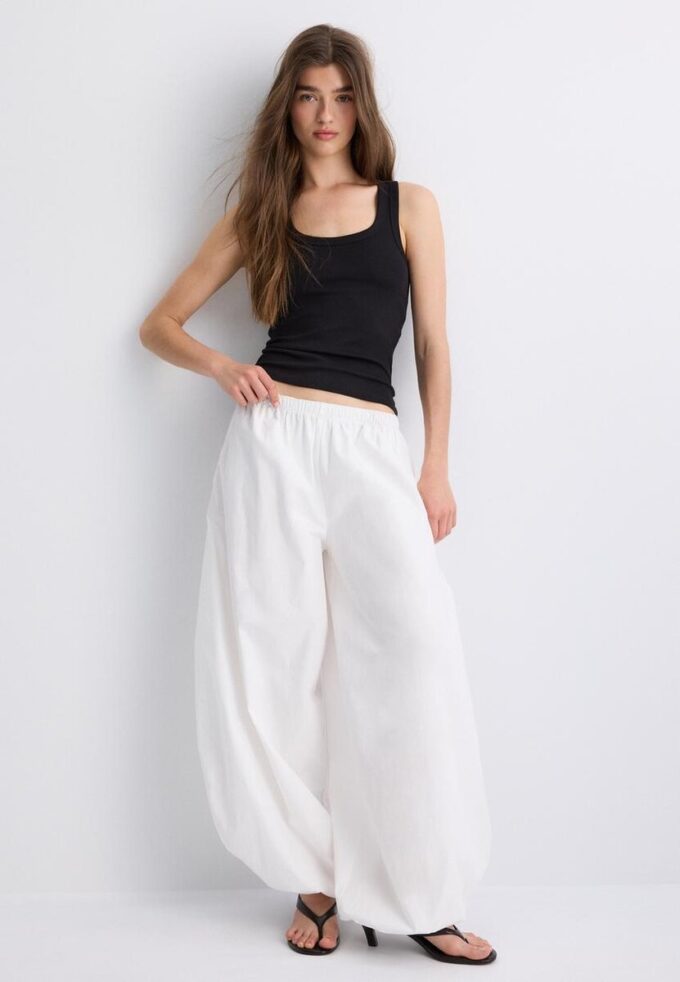 T-shirt à dos nageur côtelé