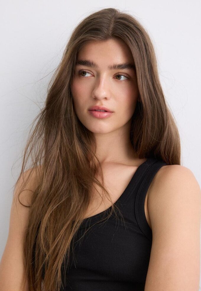 T-shirt à dos nageur côtelé