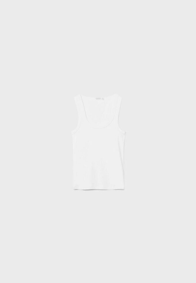 T-shirt à dos nageur côtelé