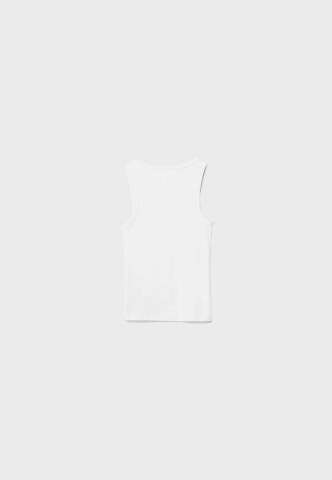 T-shirt à dos nageur côtelé