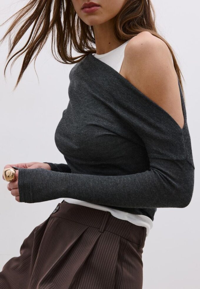 T-shirt double asymétrique