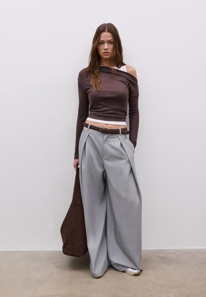 T-shirt double asymétrique