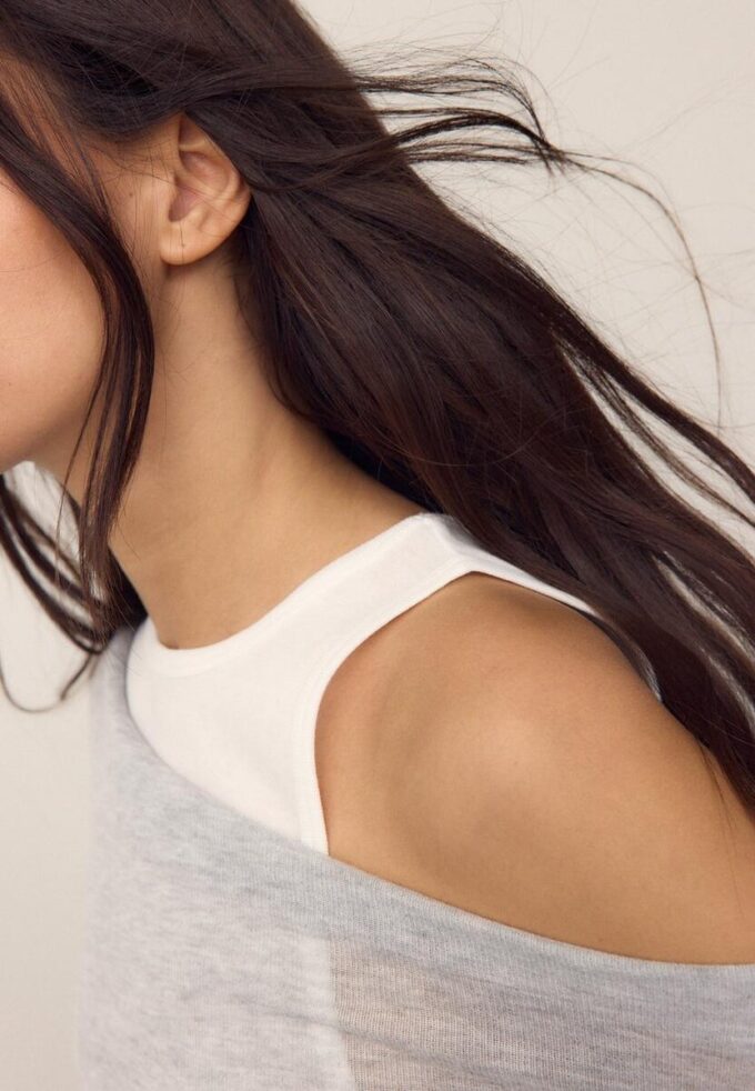 T-shirt double asymétrique