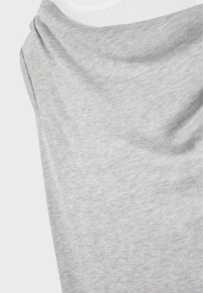 T-shirt double asymétrique