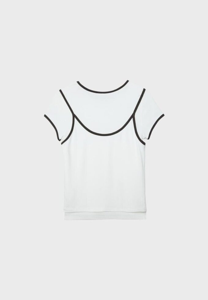 T-shirt double contraste