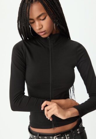 T-shirt à double fermeture éclair