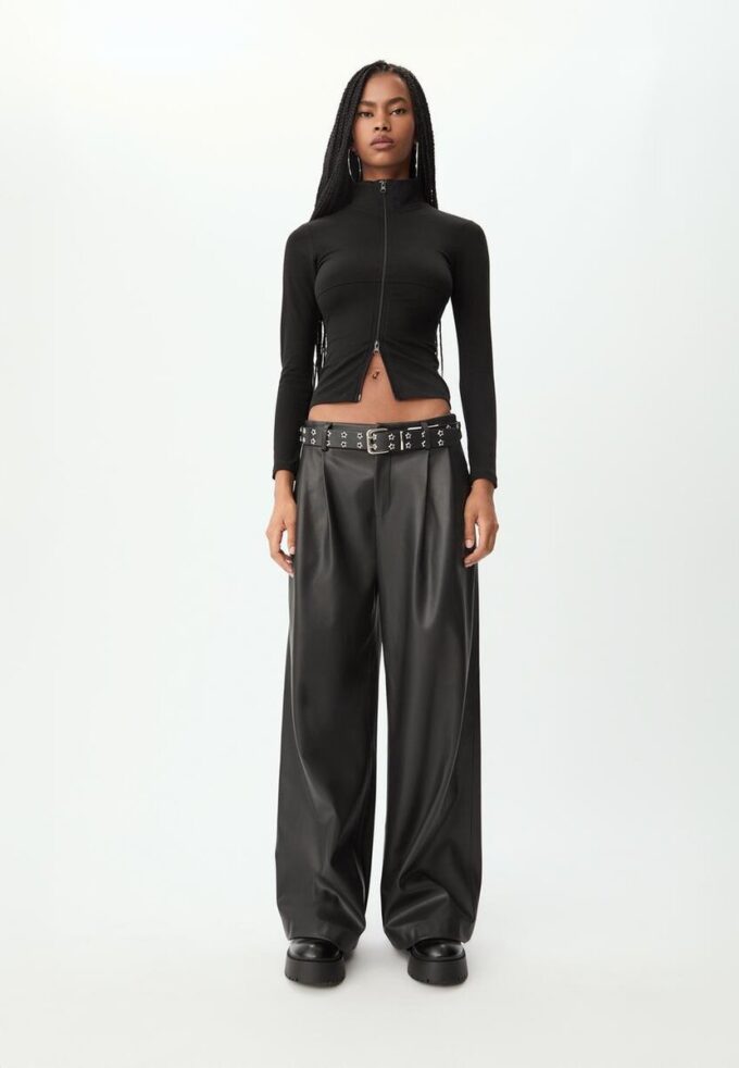 T-shirt à double fermeture éclair