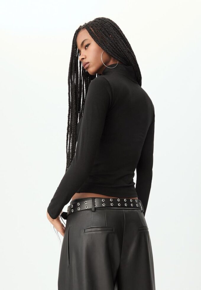 T-shirt à double fermeture éclair