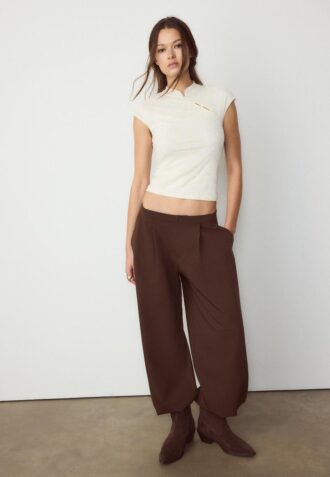 T-shirt floqué style qipao