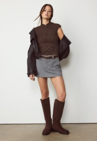 T-shirt floqué style qipao