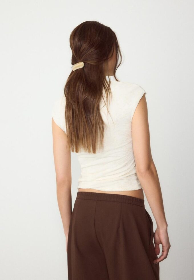 T-shirt floqué style qipao