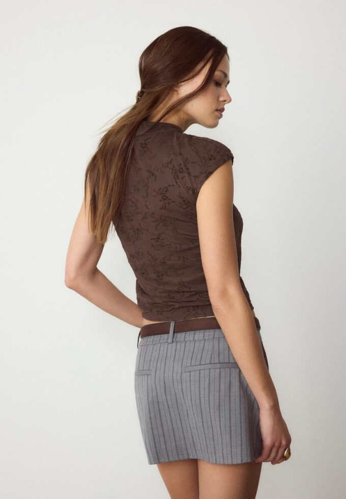 T-shirt floqué style qipao