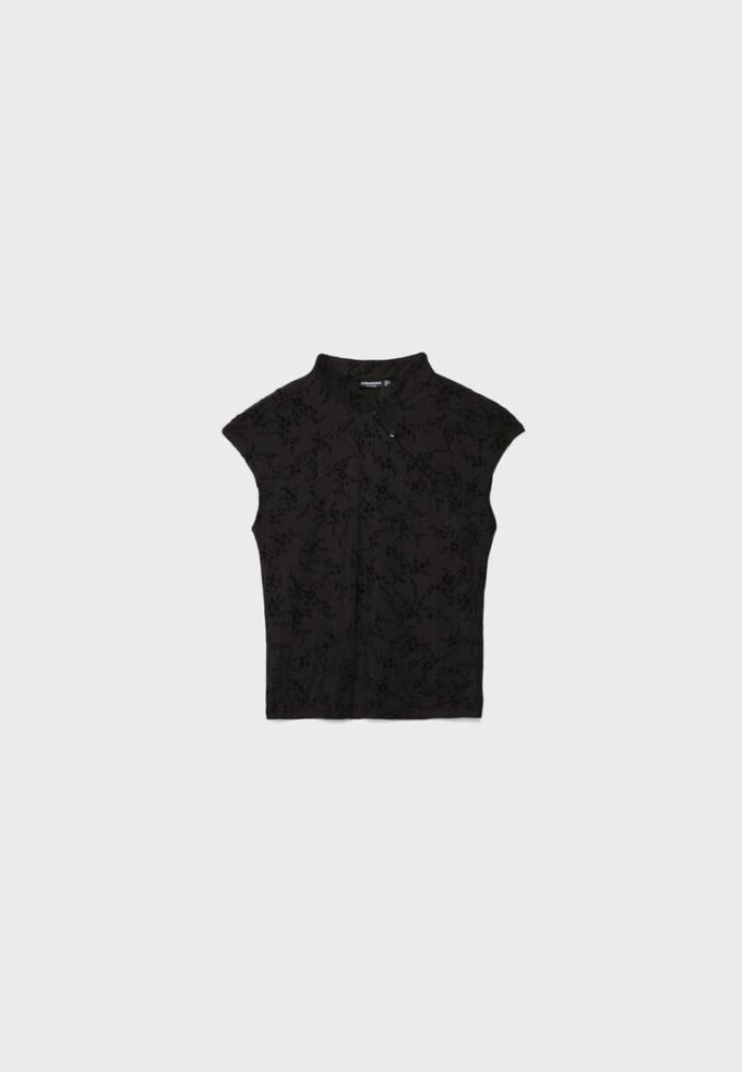 T-shirt floqué style qipao