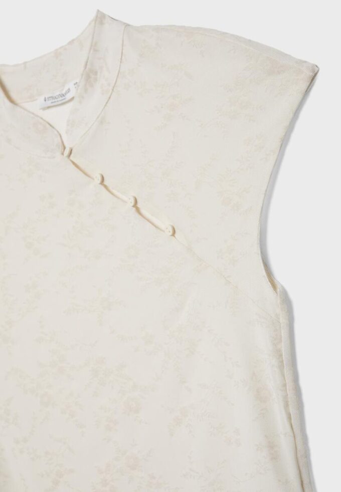 T-shirt floqué style qipao