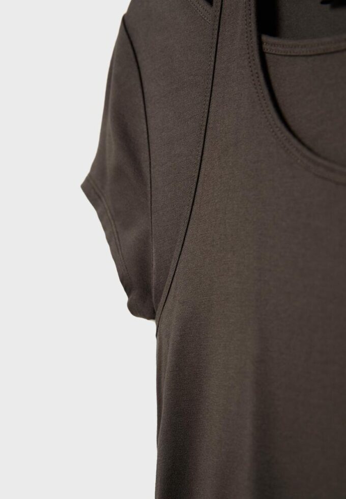 T-shirt à manches courtes double épaisseur