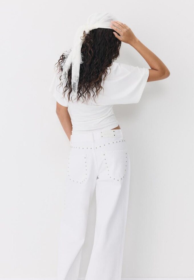 T-shirt à manches courtes et col bateau