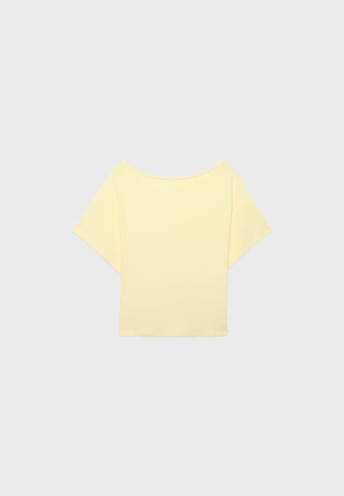 T-shirt à manches courtes et col bateau