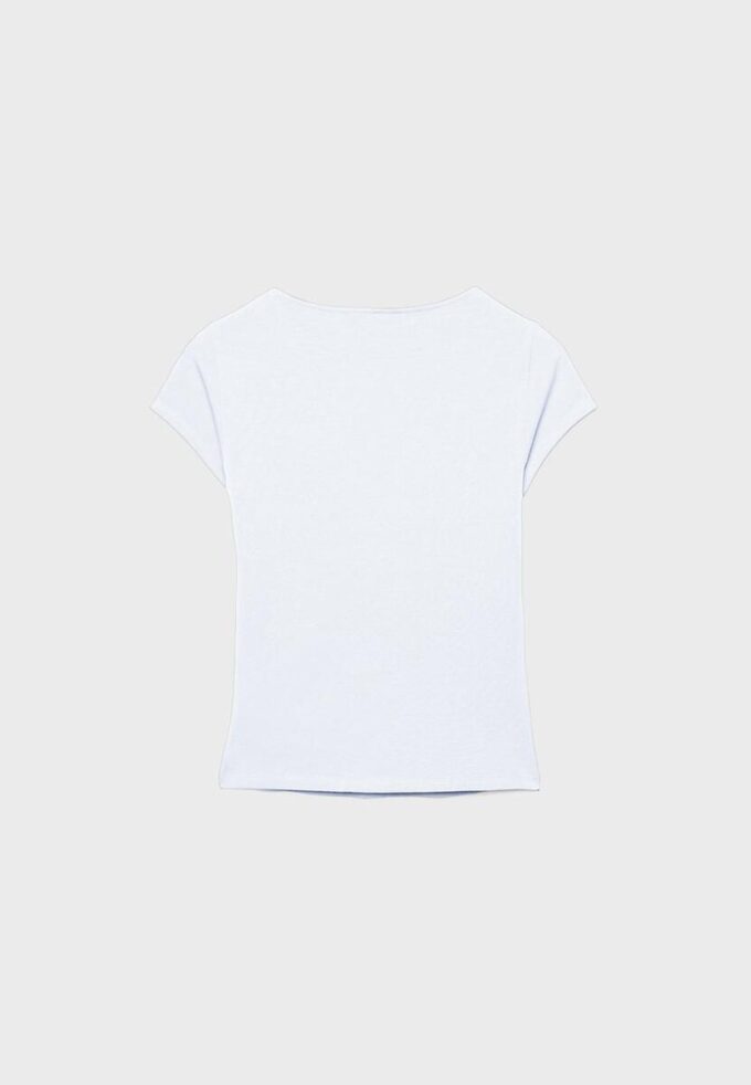 T-shirt à manches courtes et col en V