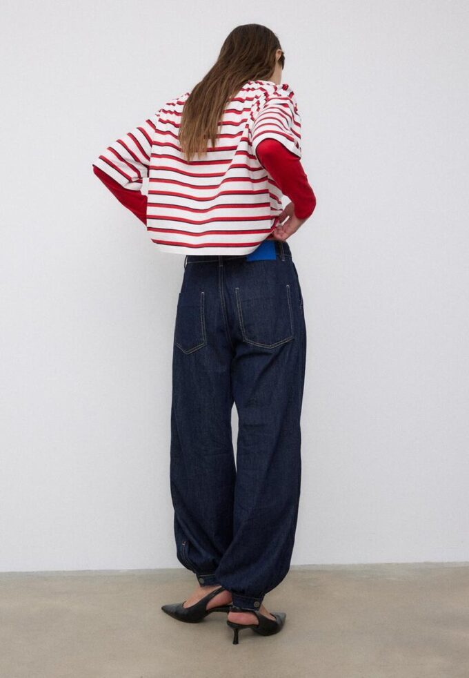 T-shirt à manches courtes imprimé à rayures