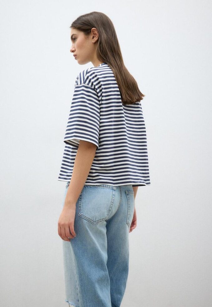 T-shirt à manches courtes imprimé à rayures