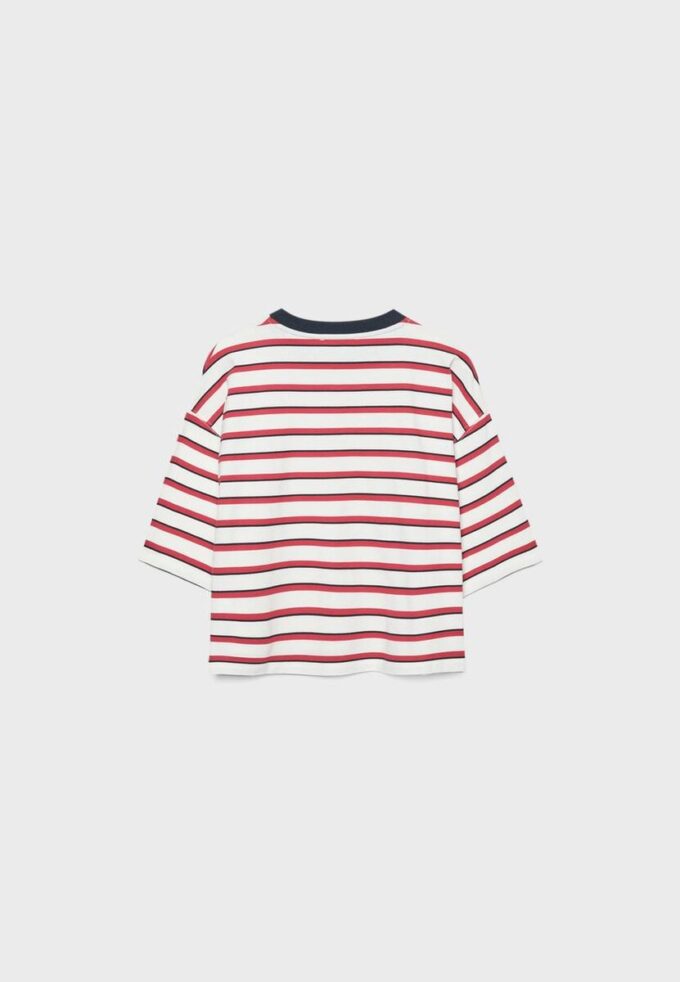 T-shirt à manches courtes imprimé à rayures