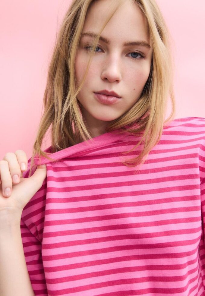 T-shirt à manches courtes rayé