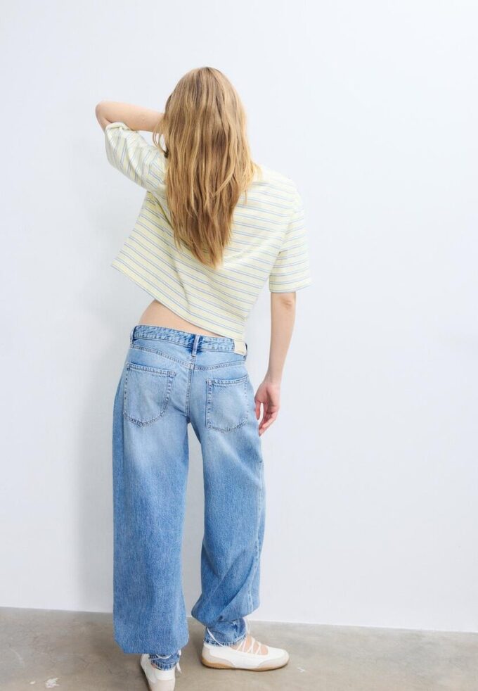 T-shirt à manches courtes rayé