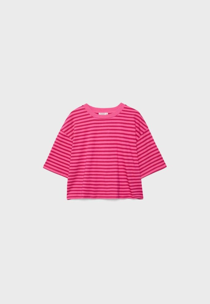 T-shirt à manches courtes rayé