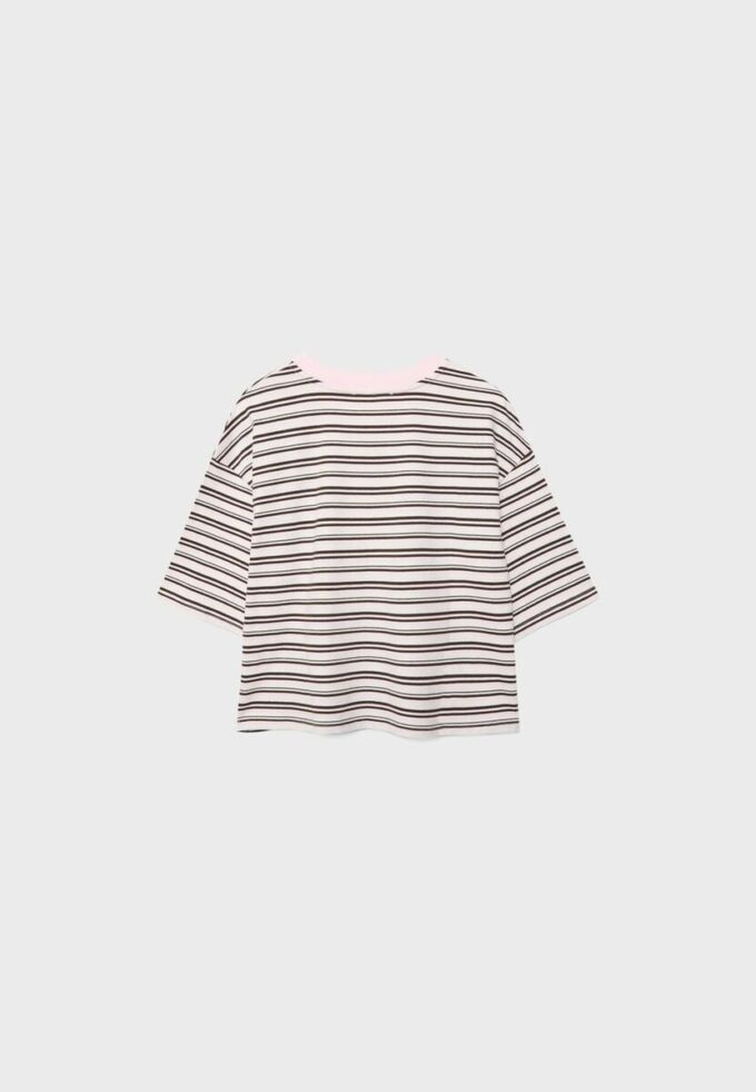 T-shirt à manches courtes rayé