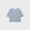T-shirt à manches courtes rayé