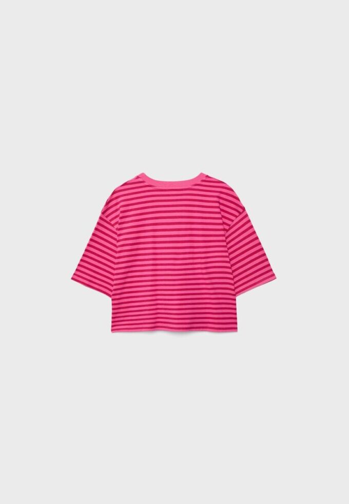 T-shirt à manches courtes rayé