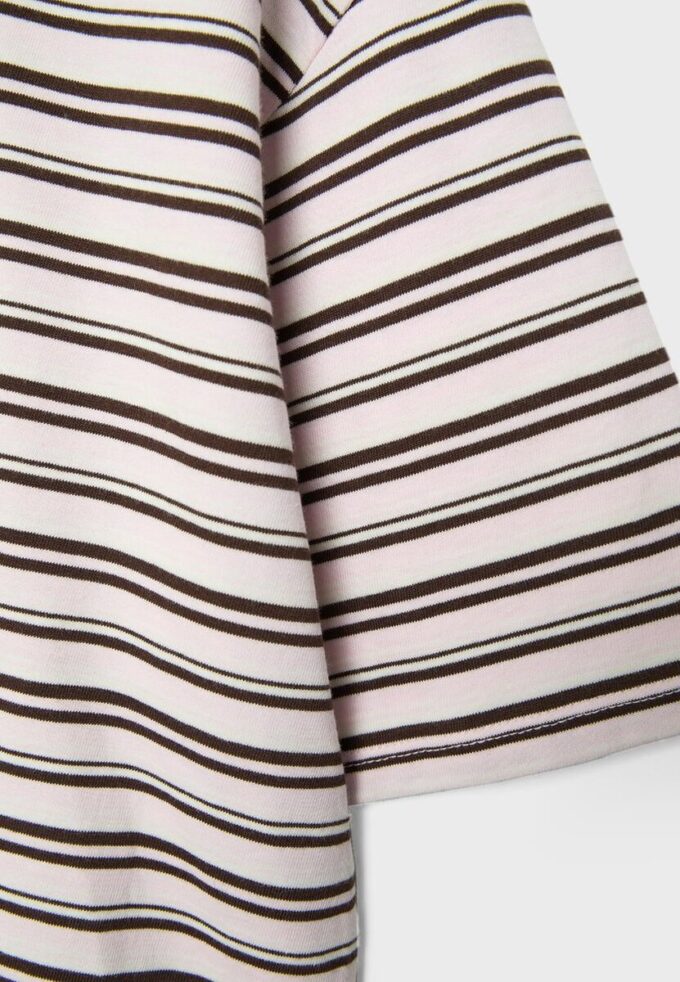 T-shirt à manches courtes rayé