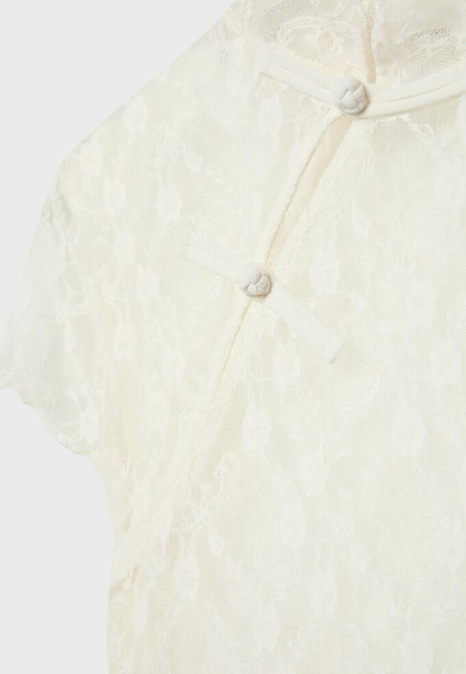 T-shirt à manches courtes style qipao