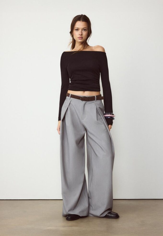 T-shirt à manches longues avec fronces T-shirt à manches longues avec fronces