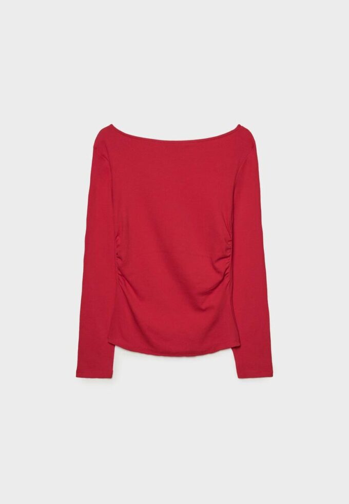 T-shirt à manches longues avec fronces