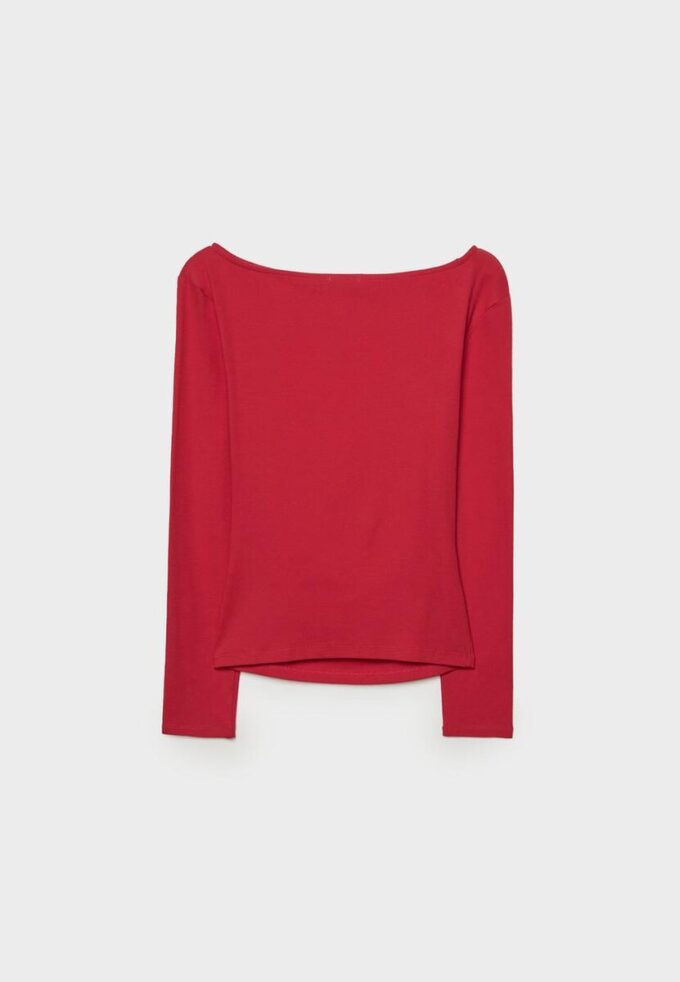 T-shirt à manches longues avec fronces